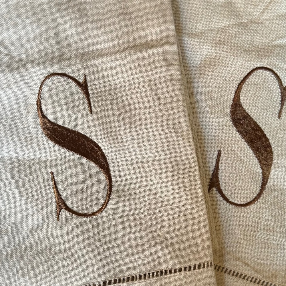 Mud Pie Linen Hand Towel (set of 2)